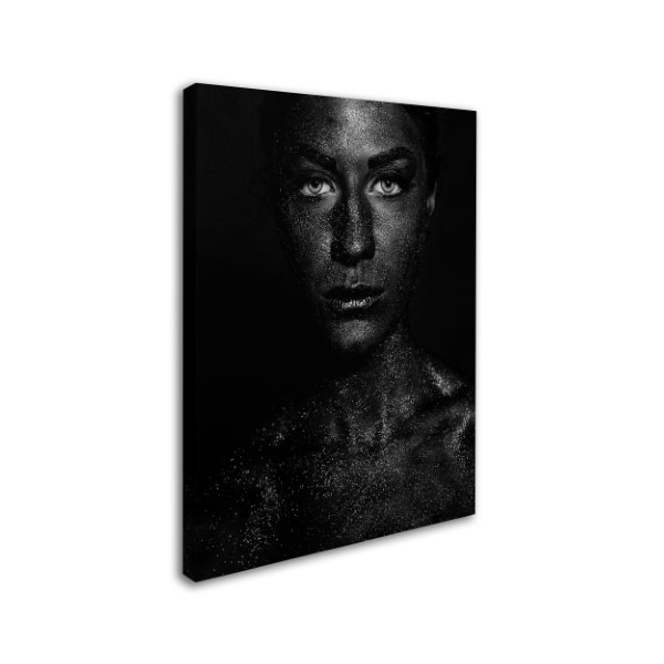 Sajedah Al Asfoor 'Black Face' Canvas Art,18x24